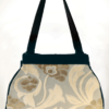 Dragonfly Medium Tote Bag Clotted Cream Velvet back - Julie London Design