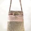 Hummingbird Handbag Pink Velvet front - Julie London Design