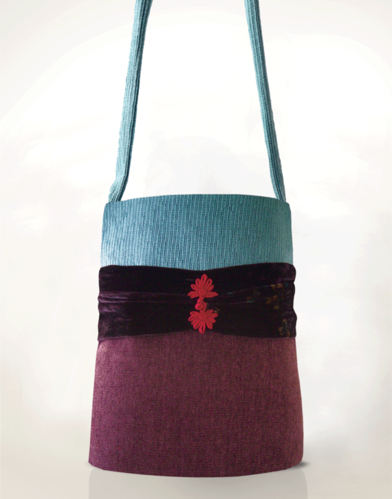 Hummingbird Handbag Velvet Toggle front – Julie London Design
