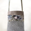 Hummingbird Handbag Mushroom grey front - Julie London Design