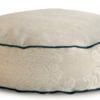 Velvet Dog Bed Medium Cosy Cream back - Julie london Design