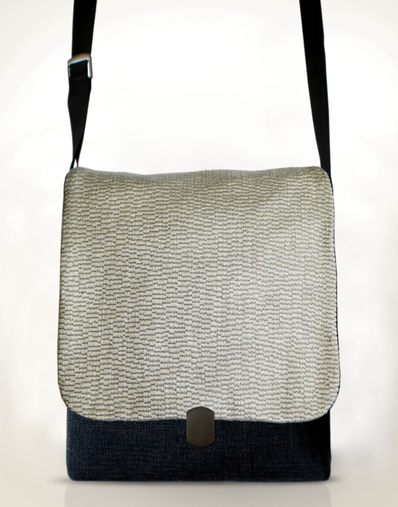 Courier Pigeon Satchel Bag Panna Cotta front – Julie London Design