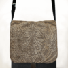 Courier Pigeon Satchel Bag Embossed Velvet front - Julie London Design