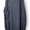 Maxi dress grey black striped front - julie london
