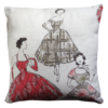 Cushion 50s Style Frocks front - julie london design