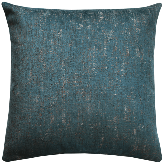 Luxury Velvet Cushion Mottled Teal front – Julie London