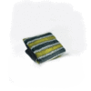 Re-usable Shopping Bag Green Striped Pocket