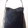 Mother Hen Large Tote Bag Embossed Black Velvet front - Julie London Design
