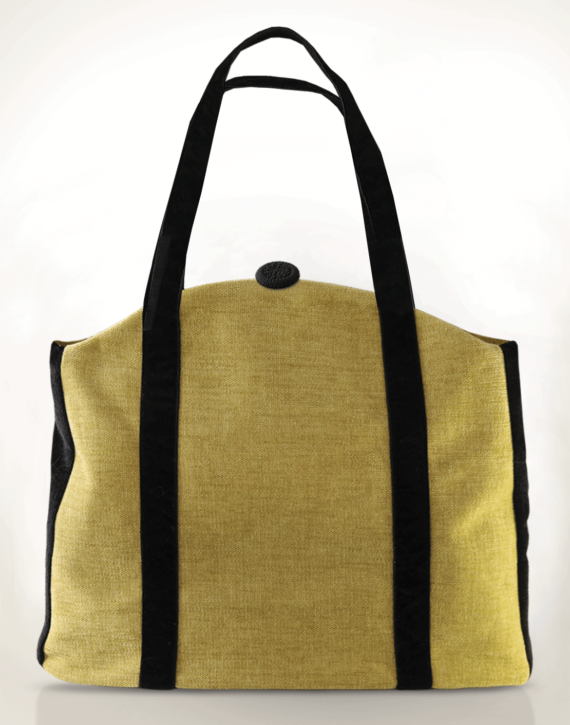 Butterfly Handbag Lemon Floral back - Julie London design