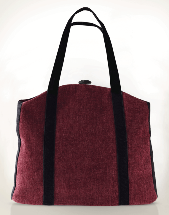Butterfly Tote Handbag Raspberry Pink back - Julie London Design