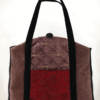 Butterfly Tote Velvet Handbag Mauve Red front- Julie London Design